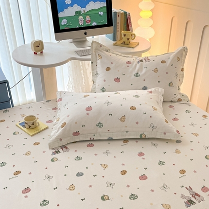 91家纺网 家纺一手货源 找家纺 （总）莱通家纺  2024新款12868印花四件套系列-单枕套