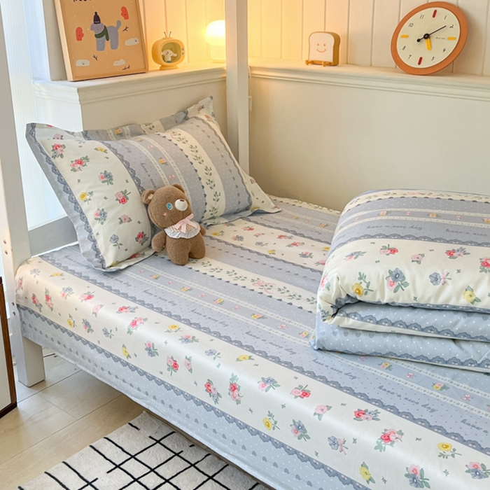 91家纺网 家纺一手货源 找家纺 莱通家纺 2024新款12868印花学生宿舍套件 盛夏