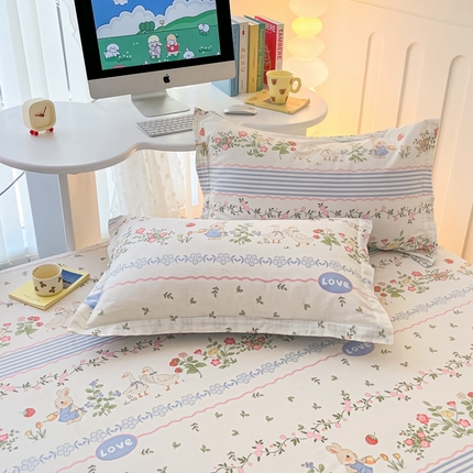 91家纺网 家纺一手货源 找家纺 （总）莱通家纺  2024新款12868印花四件套系列-单枕套