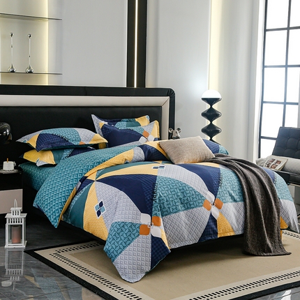 91家纺网 家纺一手货源 找家纺 （总）梦卓家纺 新款直播加厚植物羊绒四件套高克重磨毛跨境四件套 大量现货