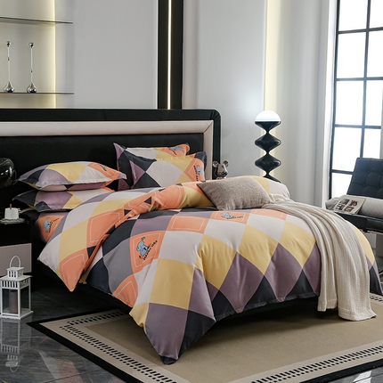 91家纺网 家纺一手货源 找家纺 梦卓家纺 2025新款直播加厚植物羊绒四件套高克重磨毛跨境四件套 大量现货乐享生活