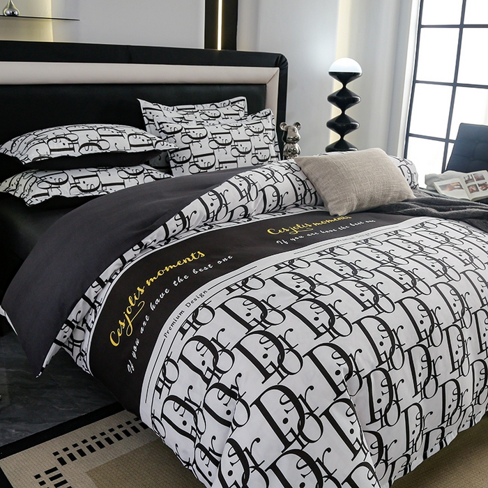 91家纺网 家纺一手货源 找家纺 梦卓家纺 2025新款直播加厚植物羊绒四件套高克重磨毛跨境四件套 大量现货简约时尚