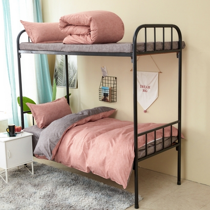 91家纺网 家纺一手货源 找家纺 （总）卡斯诺家纺馆 2025新款亲肤芦荟棉印花学生宿舍上下铺三件套四件套