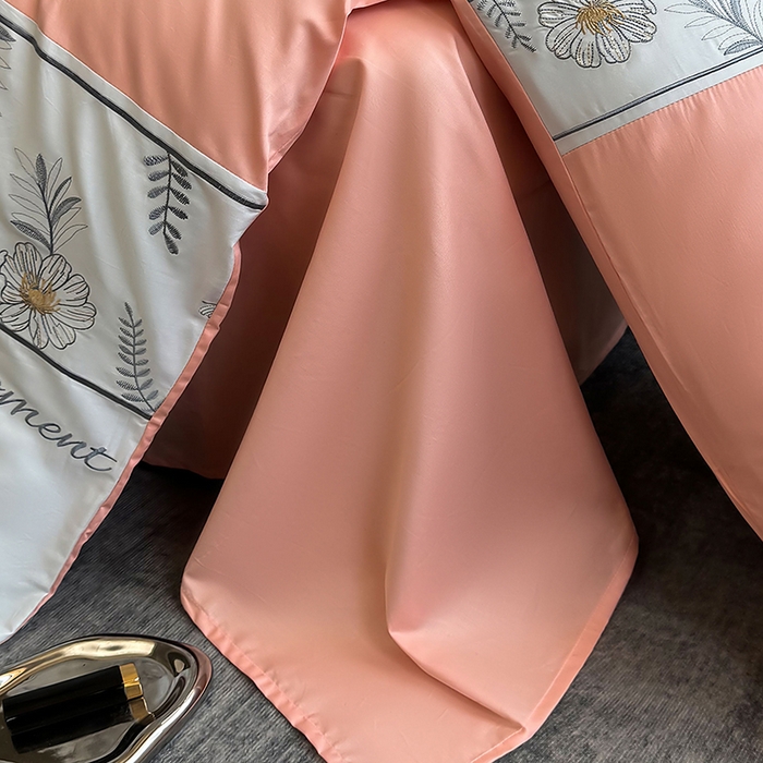 91家纺网 家纺一手货源 找家纺 2024秋冬新款高密度全棉四件套-佳期如梦 佳期如梦（粉玉)