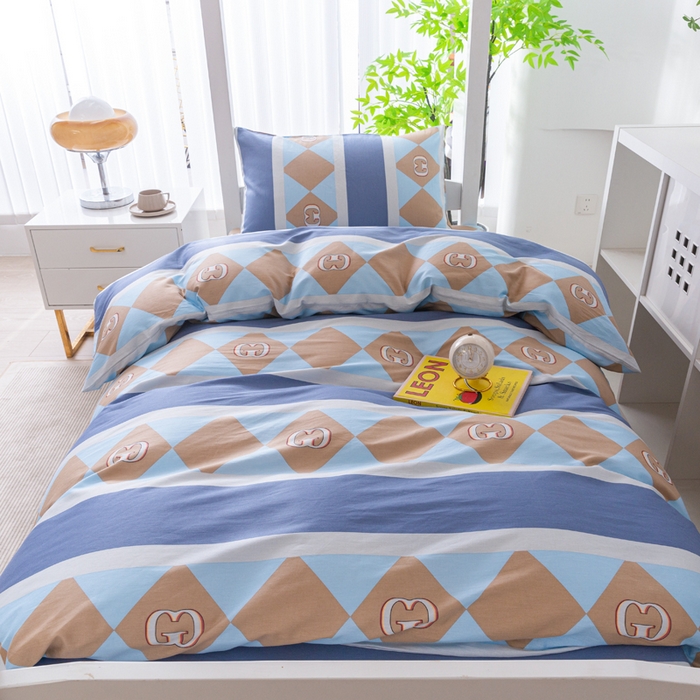 91家纺网 家纺一手货源 找家纺 简冠家纺 2025新款全棉学生宿舍三四件套 莱卡之约-兰