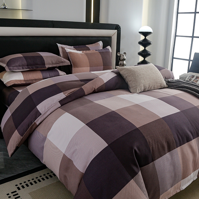 91家纺网 家纺一手货源 找家纺 梦卓家纺 2025新款直播加厚植物羊绒四件套高克重磨毛跨境四件套 大量现货巴罗格