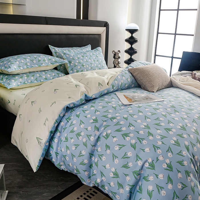 91家纺网 家纺一手货源 找家纺 梦卓家纺 2025新款直播加厚植物羊绒四件套高克重磨毛跨境四件套 大量现货初遇