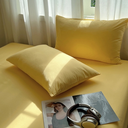 91家纺网 家纺一手货源 找家纺 （总）2025新款全棉纯色单品系列-枕套