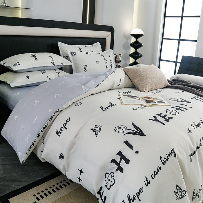 91家纺网 家纺一手货源 找家纺 梦卓家纺 2025新款直播加厚植物羊绒四件套高克重磨毛跨境四件套 大量现货蝴蝶画报