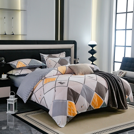 91家纺网 家纺一手货源 找家纺 （总）梦卓家纺 新款直播加厚植物羊绒四件套高克重磨毛跨境四件套 大量现货