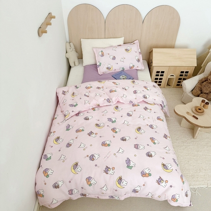 91家纺网 家纺一手货源 找家纺 （总）2025新款全棉26℃有氧双层纱幼儿园多件套