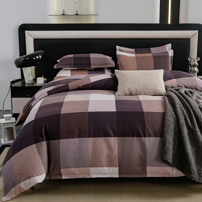 91家纺网 家纺一手货源 找家纺 梦卓家纺 2025新款直播加厚植物羊绒四件套高克重磨毛跨境四件套 大量现货巴罗格