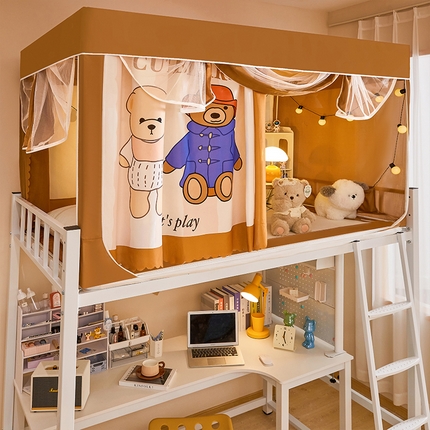 91家纺网 家纺一手货源 找家纺 （总）2025新款强遮光学生床帘式蚊帐