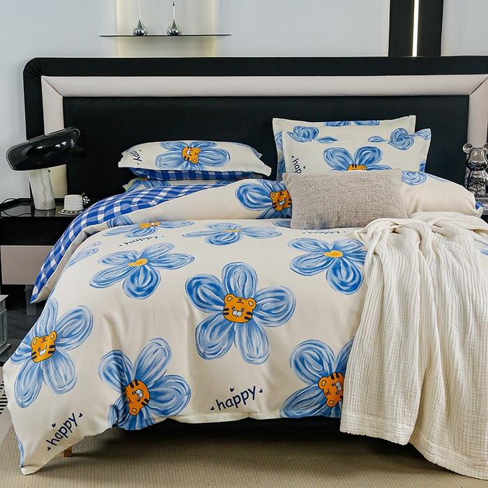 91家纺网 家纺一手货源 找家纺 梦卓家纺 2025新款直播加厚植物羊绒四件套高克重磨毛跨境四件套 大量现货情调