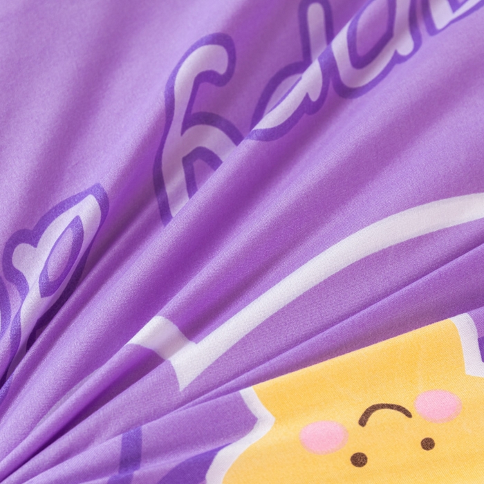 91家纺网 家纺一手货源 找家纺 卡斯诺家纺馆 2025新款亲肤芦荟棉印花学生宿舍上下铺三件套四件套 幸运兔