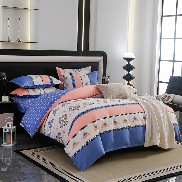 91家纺网 家纺一手货源 找家纺 梦卓家纺 2025新款直播加厚植物羊绒四件套高克重磨毛跨境四件套 大量现货波西米亚