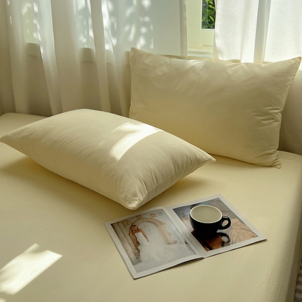 91家纺网 家纺一手货源 找家纺 （总）2025新款全棉纯色单品系列-枕套