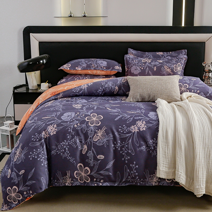 91家纺网 家纺一手货源 找家纺 梦卓家纺 2025新款直播加厚植物羊绒四件套高克重磨毛跨境四件套 大量现货恬静兰心