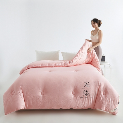 91家纺网 家纺一手货源 找家纺 （总）创优家纺 2025新款无染被拉链二合一子母被春秋被冬被加厚被子被芯直播双胎被