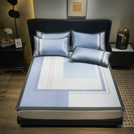 21度C 2024新款冰藤国风凉席床席款 几何