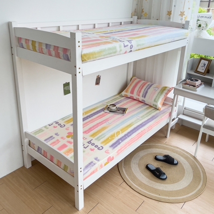 宅部落 2024新款全棉学生宿舍褥子套纯棉床笠床垫套 幸运七彩