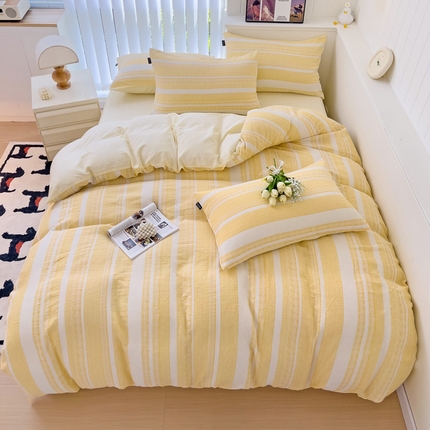 91家纺网 家纺一手货源 找家纺 （总）静家居-简约原创家纺 2024新款全棉A类加厚四件套-未来海岸