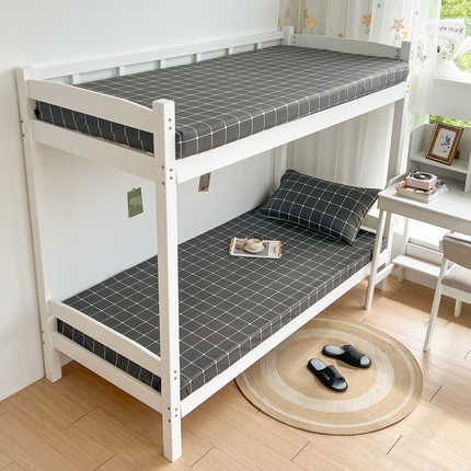 宅部落 2024新款全棉学生宿舍褥子套纯棉床笠床垫套 绅士灰