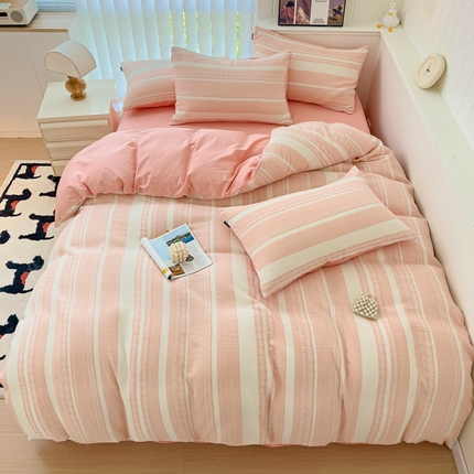 91家纺网 家纺一手货源 找家纺 （总）静家居-简约原创家纺 2024新款全棉A类加厚四件套-未来海岸