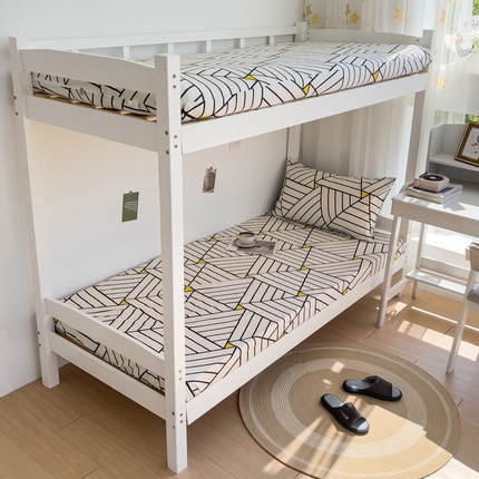 宅部落 2024新款全棉学生宿舍褥子套纯棉床笠床垫套 简居