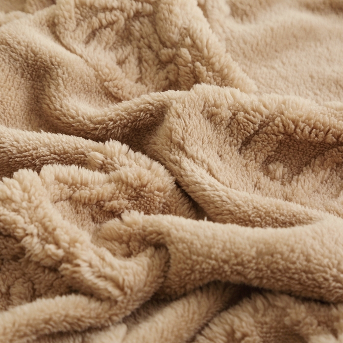 91家纺网 家纺一手货源 找家纺 芸锦豪 2024新款蝴蝶提花毛毯卷边款 蝴蝶提花卷边款-咖色