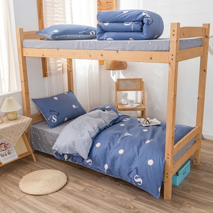 91家纺网 家纺一手货源 找家纺 总2025新款全棉学生三件套纯棉六件套装宿舍上下铺全套棉花被