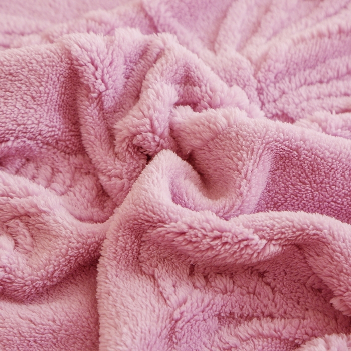91家纺网 家纺一手货源 找家纺 芸锦豪 2024新款蝴蝶提花毛毯卷边款 蝴蝶提花卷边款-玫瑰粉
