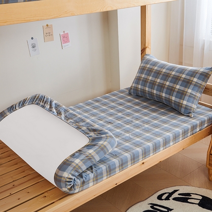 91家纺网 家纺一手货源 找家纺 （总）斯尔顿 2025新款A类全棉色织水洗棉床笠