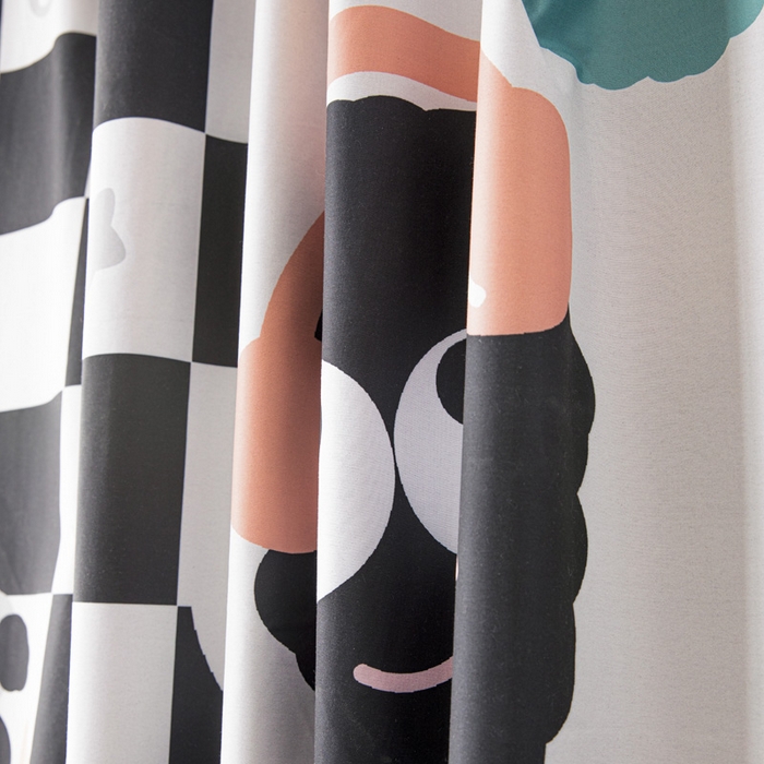 91家纺网 家纺一手货源 找家纺 宅部落 2024新款学生床帘宿舍上下铺床帘式印花强遮光学生蚊帐 煤烦恼