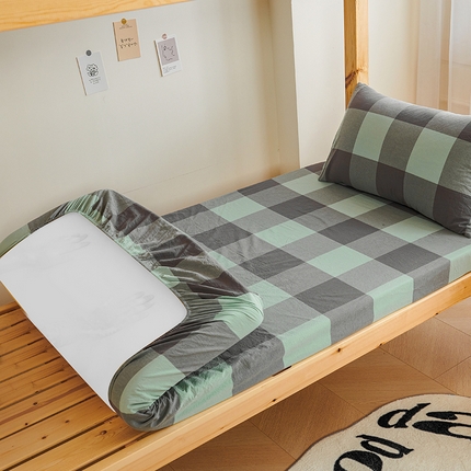 91家纺网 家纺一手货源 找家纺 （总）斯尔顿 2025新款A类全棉色织水洗棉床笠