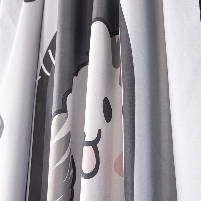 91家纺网 家纺一手货源 找家纺 宅部落 2024新款学生床帘宿舍上下铺床帘式印花强遮光学生蚊帐 呆萌狗