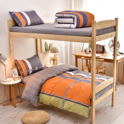 91家纺网 家纺一手货源 找家纺 总2025新款全棉学生三件套纯棉六件套装宿舍上下铺全套棉花被