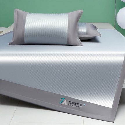 瑶瑶家居 2024年新款碳光抗菌冰丝席-量大优惠 冰丝碳光席-冰墩灰