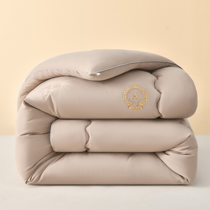 91家纺网 家纺一手货源 找家纺 瑶瑶家居床垫 2024年新款母婴级大豆纤维双拼被 米咖