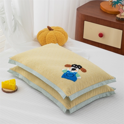 91家纺网 家纺一手货源 找家纺 （总）织布人 2024新款荞麦枕全棉毛巾绣玉努比儿童小孩学生枕幼儿园午睡枕头