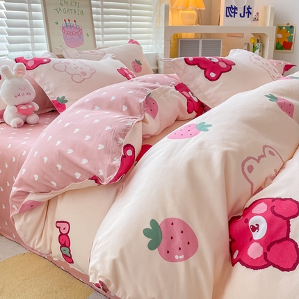 91家纺网 家纺一手货源 找家纺 （总）简冠家纺 2025新款植物羊绒磨毛四件套