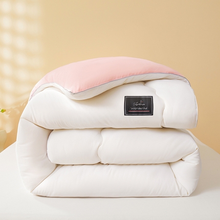 瑶瑶家居床垫 2024年新款母婴级大豆纤维双拼被 双拼白玉