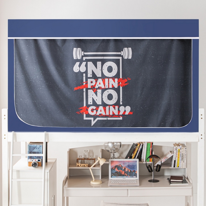 91家纺网 家纺一手货源 找家纺 宅部落 2024新款学生床帘宿舍上下铺床帘式印花强遮光学生蚊帐 勇气