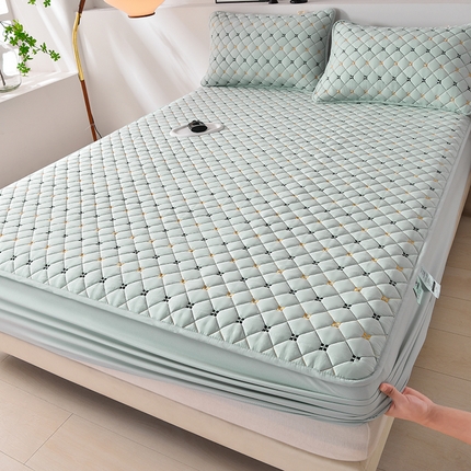 91家纺网 家纺一手货源 找家纺 （总）好眠好梦家纺 2024新款全棉夹棉床笠-寻觅