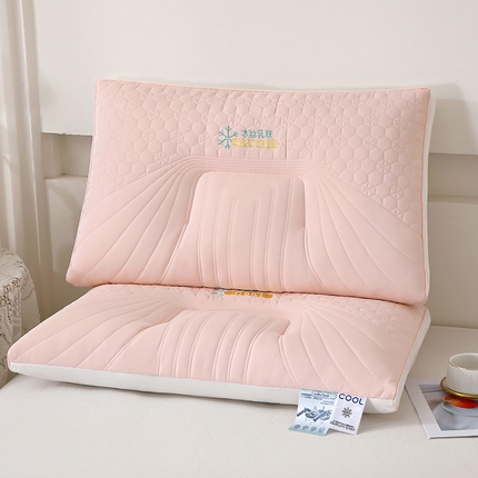 91家纺网 家纺一手货源 找家纺 （总）梦叶草 2024新款凉感雪花三边商务舱乳胶层枕芯