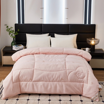 91家纺网 家纺一手货源 找家纺 全美家居 2025新款澳洲羊毛被白色春秋被加厚保暖冬被纯芯 金玉