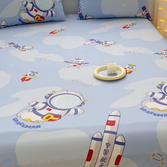 91家纺网 家纺一手货源 找家纺 金鑫汇家纺 2024新款全棉卡通印花单品床单 星际穿越