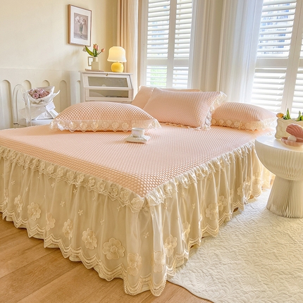 91家纺网 家纺一手货源 找家纺 （总）瑞宝 2025新款西米露-冰豆豆凉席三件套 控价155起卖