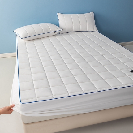 91家纺网 家纺一手货源 找家纺 好眠好梦家纺 2024新款锦涤纯色抗菌床笠 象牙白