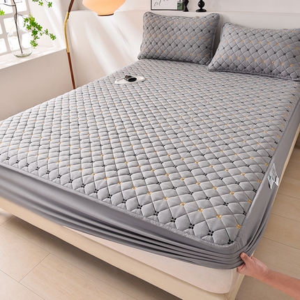 91家纺网 家纺一手货源 找家纺 （总）好眠好梦家纺 2024新款全棉夹棉床笠-寻觅